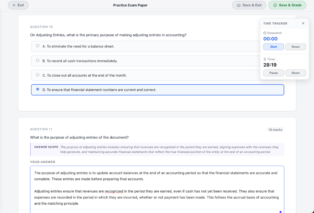 Mock Test Generator screenshot